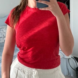 rag & bone red tshirt
